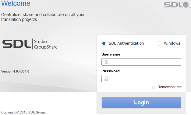 SDL Trados GroupShare 2015 SR1とその後のCU2リリース